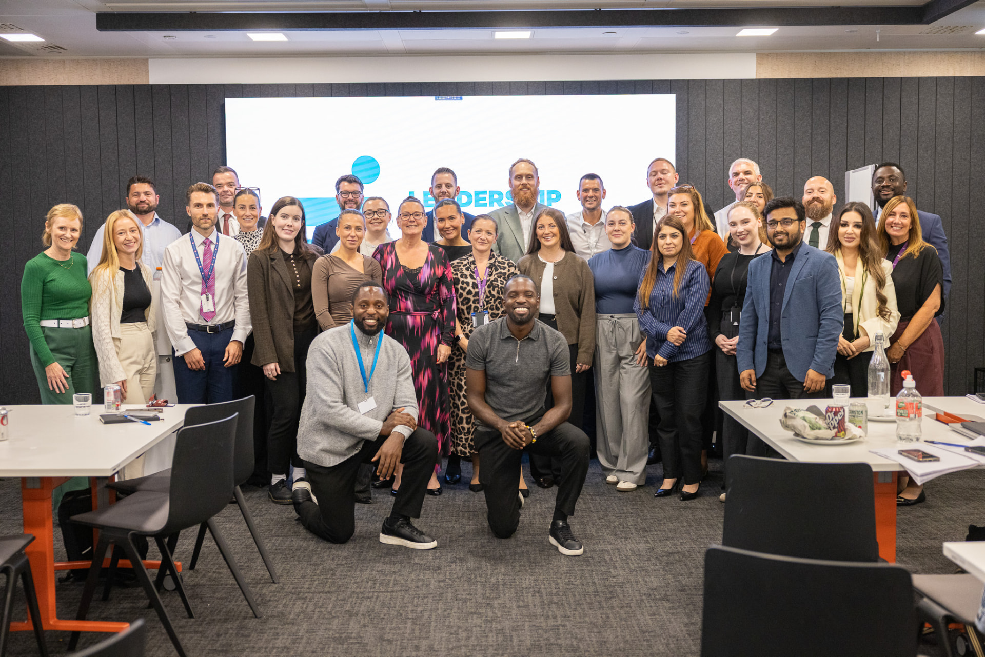 Leadership Communication Intensive participants together after training